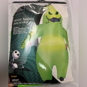 Adult inflatable light up Oogie Boogie Costume - neon Green